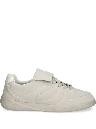 Hugo Boss Oversized-tongue Sneakers In Neutrals