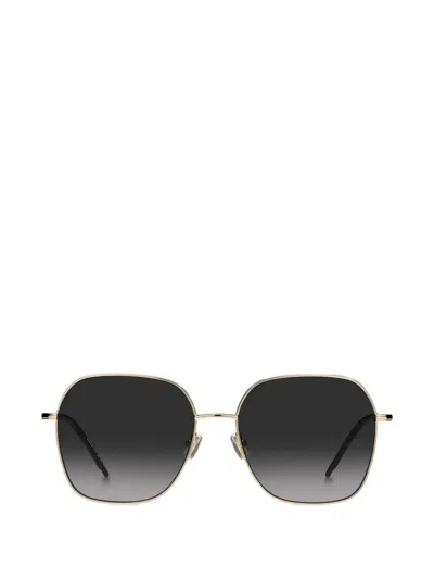 Hugo Boss Oversized-frame Sunglasses In Gold