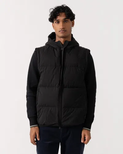 Hugo Boss Ow Riplite Mens Padded Gilet In Black