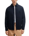 Hugo Boss Boss Owen Solid Button-up Shirt In Dark Blue