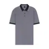 Hugo Boss Boss Prout 141 Polo T Shirt Navy In Gray