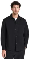 Hugo Boss Boss Fabric Overshirt In Black