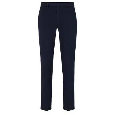 Hugo Boss P-delaware Slim-fit Long Denim Jeans In Black