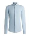 Hugo Boss Boss Hank Slim Fit Stripe Dress Shirt In Blue