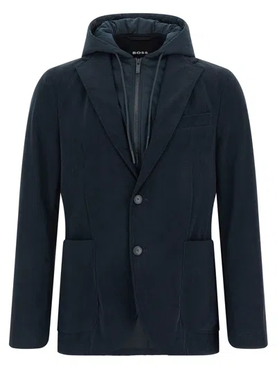 HUGO BOSS P-HANRY-HD PUFFER JACKETS BLUE