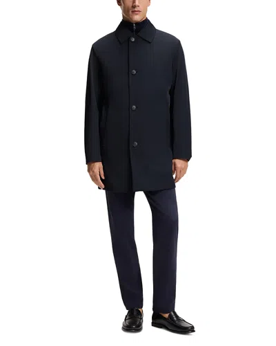 Hugo Boss P-jared Point Collar Jacket In Blue