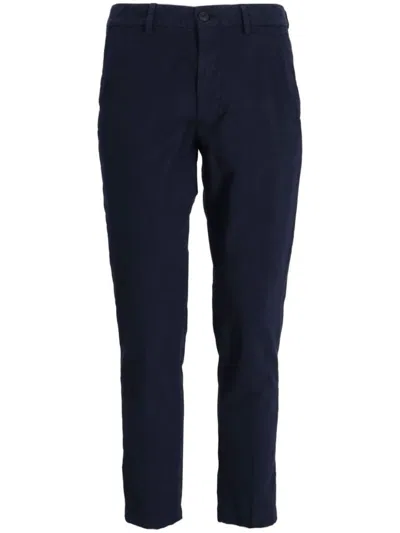 Hugo Boss P-kaiton Cotton Blend Trousers In Blue