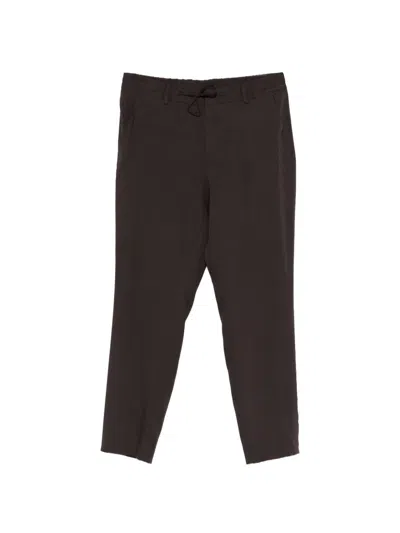Hugo Boss P-perin Drawstring Trousers In Brown