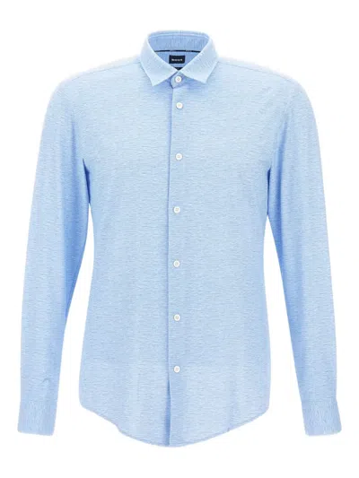 Hugo Boss P-roan Shirt In Blue