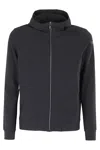 Hugo Boss Porsche X Boss Mixed-material Jacket With Special Branding In Dark Blue