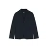 Hugo Boss Packable Slim-fit Blazer In Water-repellent Stretch Fabric In Blue