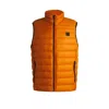 Hugo Boss Packable Slim-fit Gilet In Water-repellent Fabric In Orange