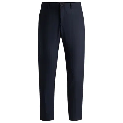 Hugo Boss Boss X Shohei Ohtani Stretch Trousers With Special Branding In Blue