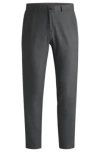 Hugo Boss Packable Slim-fit Trousers With Four-way Stretch In Grey