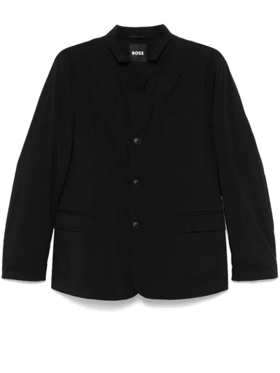 Hugo Boss Padded Blazer In Schwarz