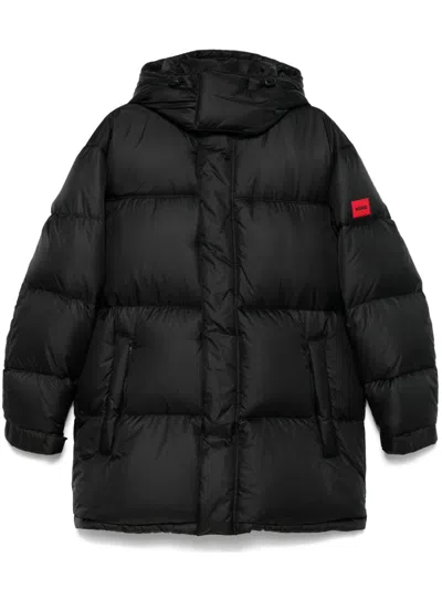 Hugo Boss Padded Coat In Black