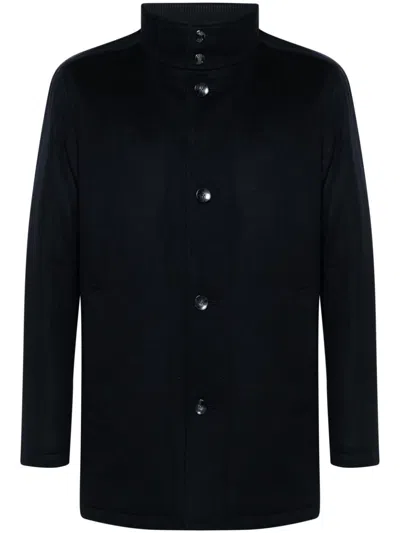 Hugo Boss Padded Coat In Blue
