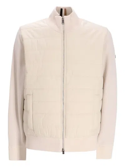 Hugo Boss Padded-panel Jacket In Neutral