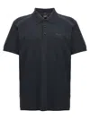 Hugo Boss Silk-cotton Polo Shirt With Zip Placket In Regular Fit In Blue