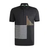 Hugo Boss Boss Technical Fabric Polo Shirt In Black