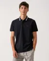 Hugo Boss Paddy Ap Heritage Mens Polo Shirt In 001-black