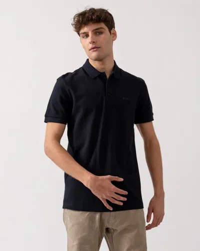 Hugo Boss Paddy Mens Cotton-piqué Polo Shirt With Contrast Logo