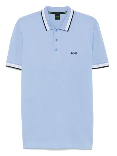 Hugo Boss Paddy Polo Shirt In Baby Blue