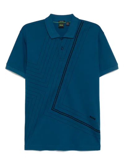 Hugo Boss Paddy Polo Shirt In Blue