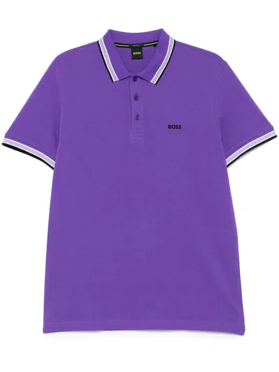 Hugo Boss Paddy Polo Shirt In Purple