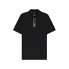 Hugo Boss Paddy Polo Shirt With Striped Placket And Logo In Black