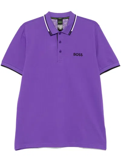 Hugo Boss Paddy Pro Polo Shirt In Purple