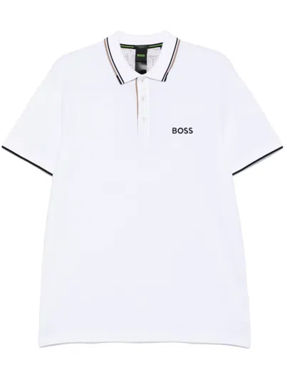 Hugo Boss Paddy Pro Polo Shirt In White