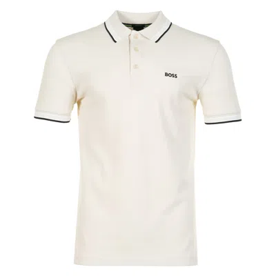 Hugo Boss Paddy Short Sleeve Polo Shirt 133 Open White