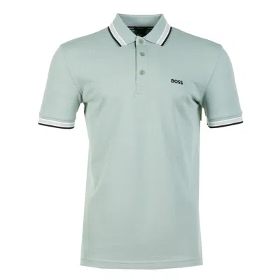 Hugo Boss Paddy Short Sleeve Polo Shirt 360 Open Green