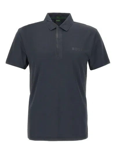 Hugo Boss Paddy Tech Polo Shirt In Blue