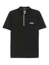 Hugo Boss Boss Technical Fabric Polo Shirt In Black
