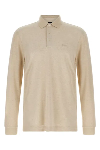 Hugo Boss Beige Pado 30 Polo Shirt In Neutral