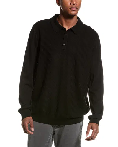 HUGO BOSS PADORI WOOL-BLEND POLO SWEATER