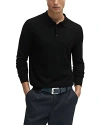 HUGO BOSS PADORI WOOL BLEND SWEATER KNIT REGULAR FIT POLO SHIRT