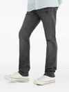Hugo Boss Paint-splatter Distressed Jeans In Gray