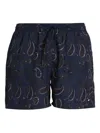 Hugo Boss Badeshorts Mit Paisley-print In Blue