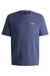 Hugo Boss Pajama T-shirt With Embroidered Logo In Dark Blue