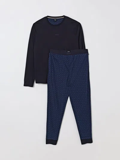 Hugo Boss Boss Relax Long Pajama Set In Black