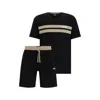 Hugo Boss Pajamas With Printed Logos In Black