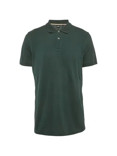 Pre-owned Hugo Boss Pallas Pique Polo Shirt In Green