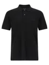 Hugo Boss Black Polo Shirt With Tone-on-tone Logo On The Front In Cotton Man In Black