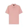 Hugo Boss Button-placket Polo Shirt In Pink