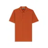 Hugo Boss Pallas Polo Shirt In Cotton Piqué With Logo Details In Orange