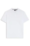 Hugo Boss Pallas Polo Shirt In Cotton Piqué With Logo Details In White