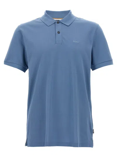 Hugo Boss Pallas Polo Shirt In Light Blue